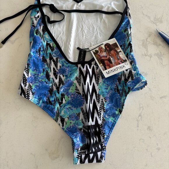 MinkPink One Piece Bathing Suit - Size Small - NWT - Picture 7 of 8